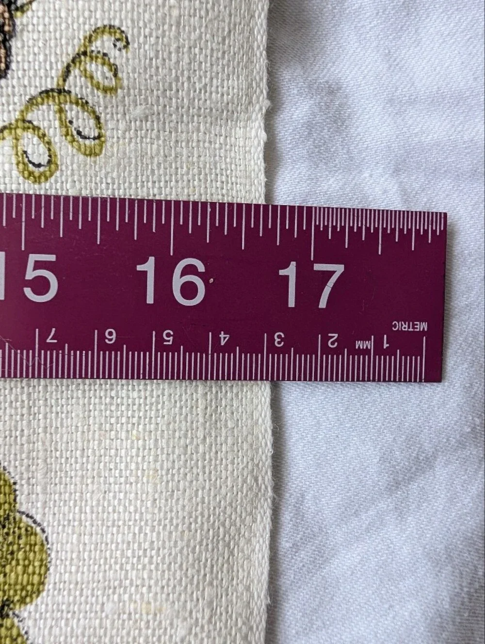 Vintage Lois Long Grape Vine Kitchen Towel in Blue, Purple, Olive